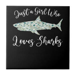 Shark Whale Zoo Keeper Girls Women Gift Ocean Ceramic Tile