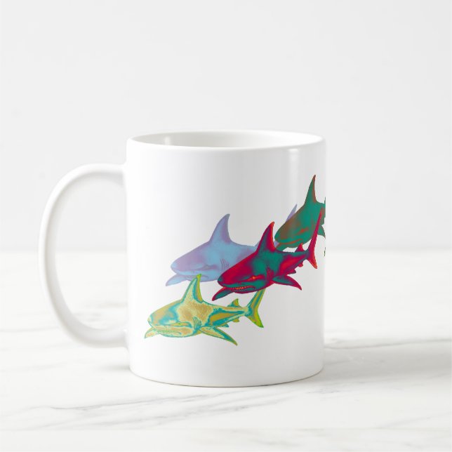 shark , wild animals coffee mug (Left)