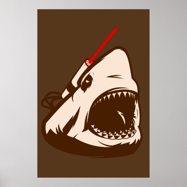 Shark with a Frickin' Laser Beam Poster (Front)
