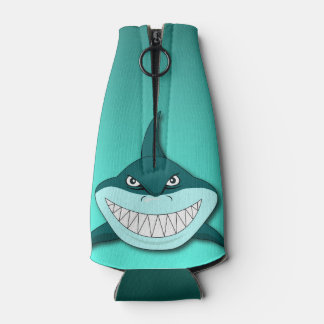 Shark with gradient background bottle cooler