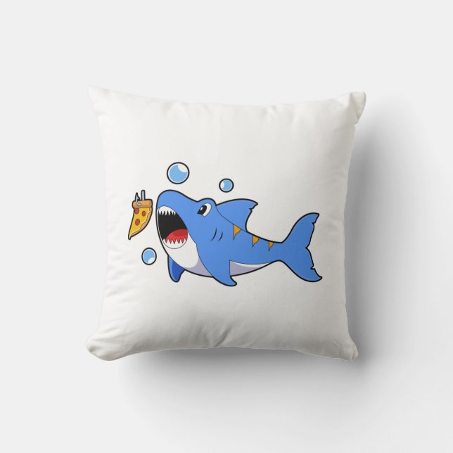 Shark with Pizza as Bait Cushion (Front)