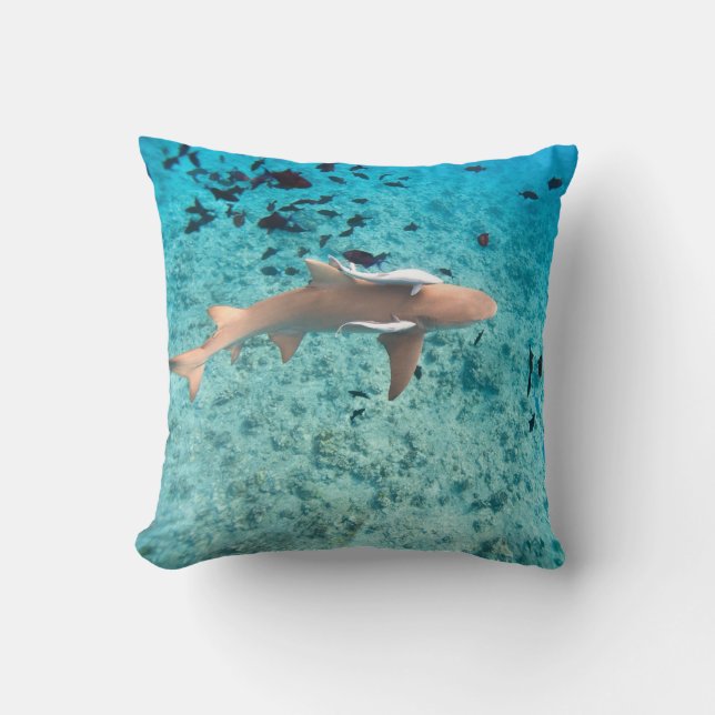 Shark with shark-babies cushion (Front)