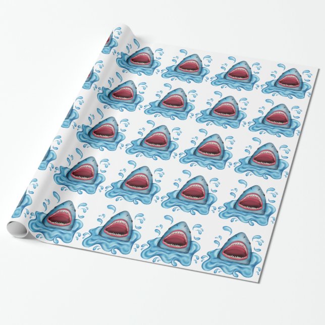 Shark wrapping paper (Unrolled)