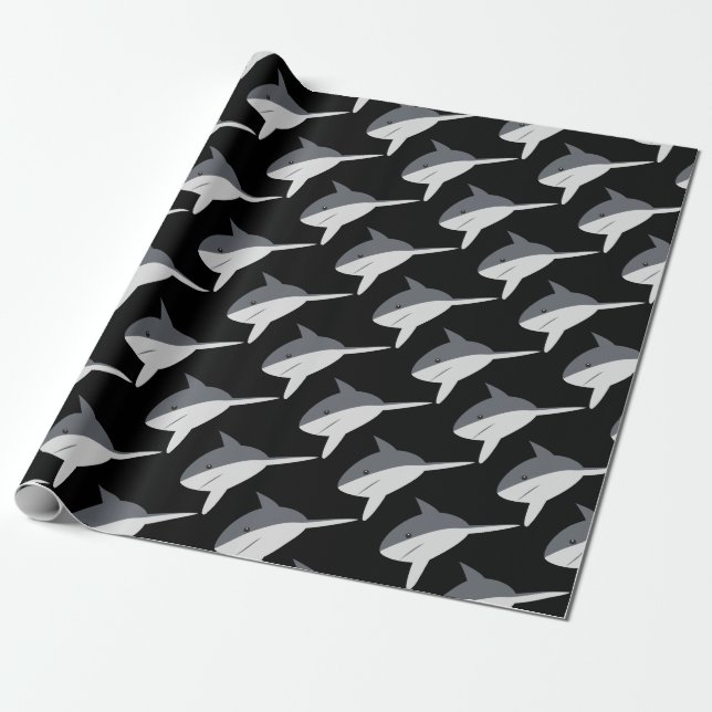 shark wrapping paper (Unrolled)