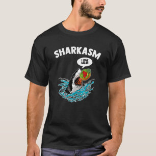 Sharkasm I Love Salad Meme Humourous Vegetarian Ve T-Shirt