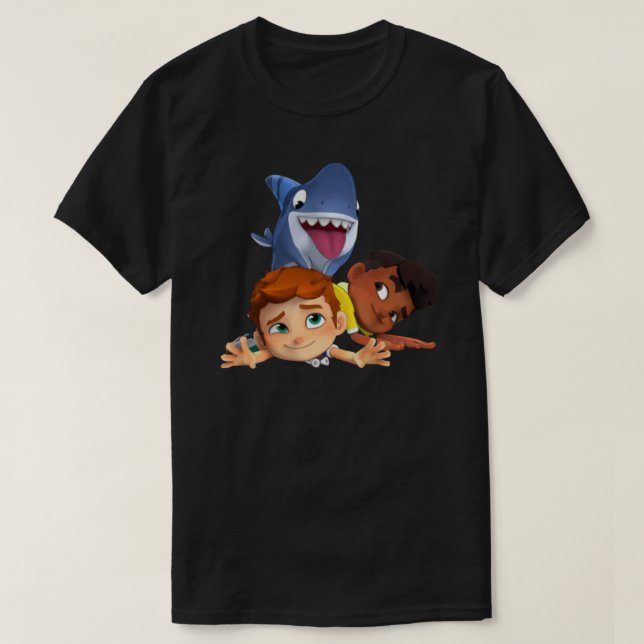sharkdog three character  Sticker T-Shirt (Design Front)