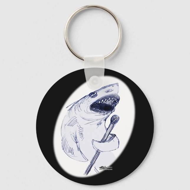 Sharkey Finatra Key Ring (Front)