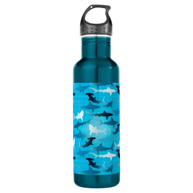 sharks! 710 ml water bottle (Front)