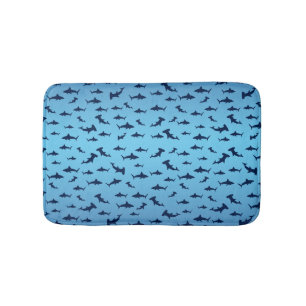 Sharks and Hammerhead Sharks Bath Mat
