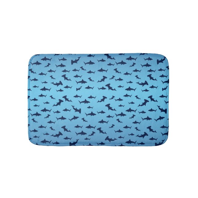 Sharks and Hammerhead Sharks Bath Mat (Front)