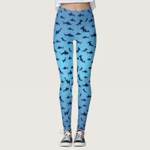 Sharks and Hammerhead Sharks Leggings