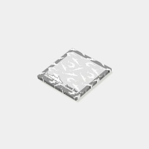 Sharks and Hooks Pattern Post-it Notes