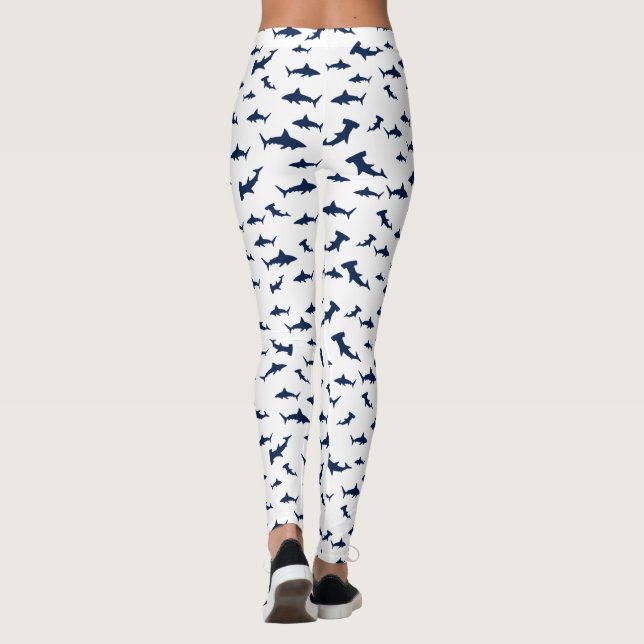 Sharks and More Sharks Leggings (Back)