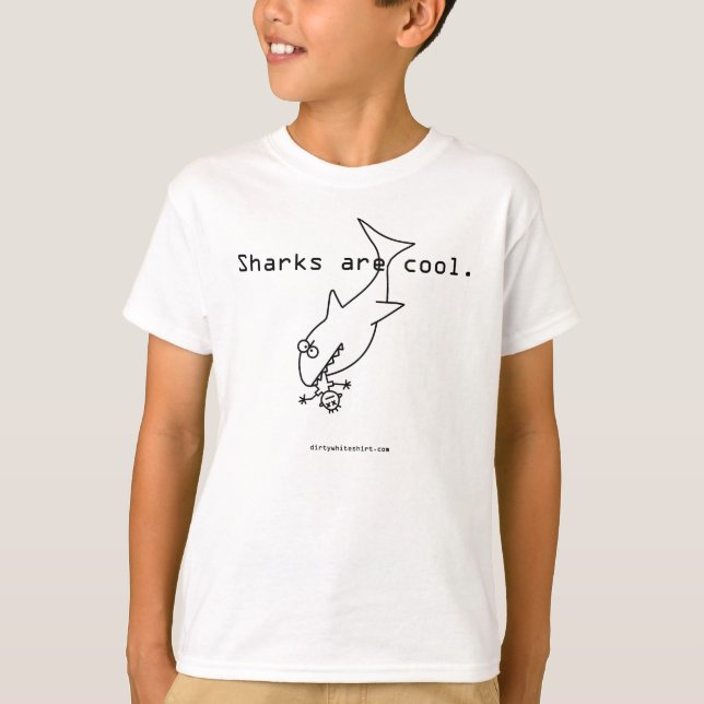 Sharks are cool t-shirt (Front)