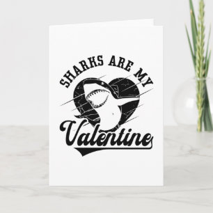 Sharks Are My Valentine Dive Freediver Freediving Card