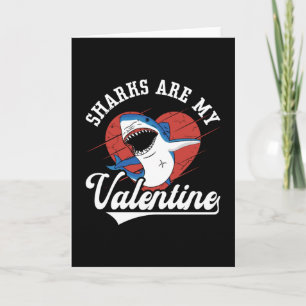 Sharks Are My Valentine Freediving Dive Freediver Card