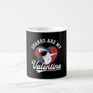 Sharks Are My Valentine Freediving Dive Freediver Coffee Mug