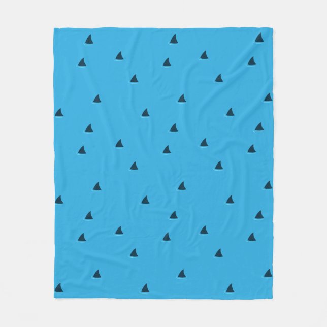 Sharks attention! fleece blanket (Front)