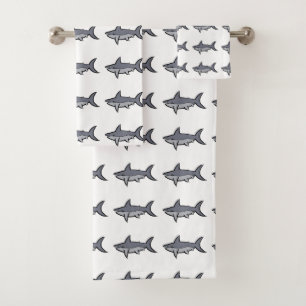 Sharks Bath Towel Set