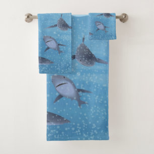 Sharks Bath Towel Set