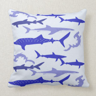 Sharks Blue Cushion