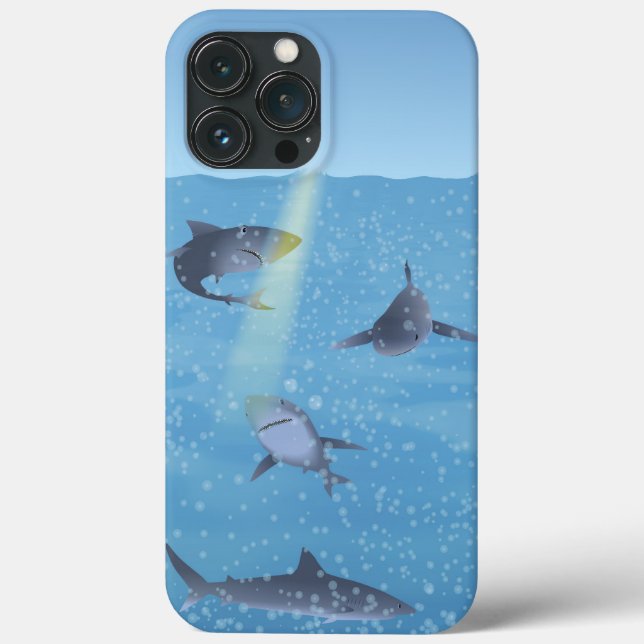 Sharks Case-Mate iPhone Case (Back)