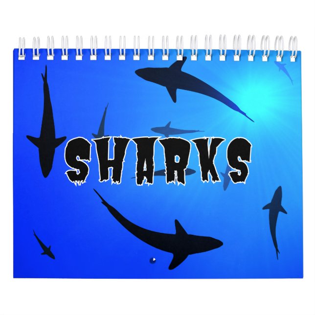Sharks Collection Showcase Wall Calendar (Cover)