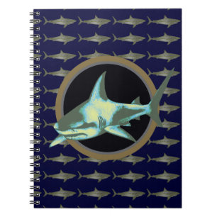 sharks, dangerous shark notebook