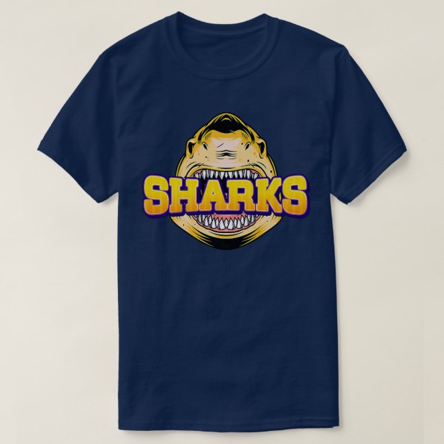 Sharks Fan Team Supporter Sports Animal Wildlife L T-Shirt (Design Front)