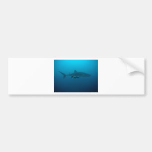 Sharks Fish Ocean Water Tropical Beach Peace Love Bumper Sticker