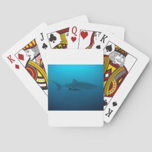 Sharks Fish Ocean Water Tropical Beach Peace Love Playing Cards