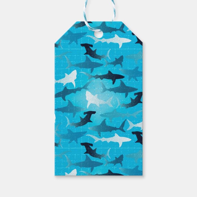 sharks! gift tags (Front)