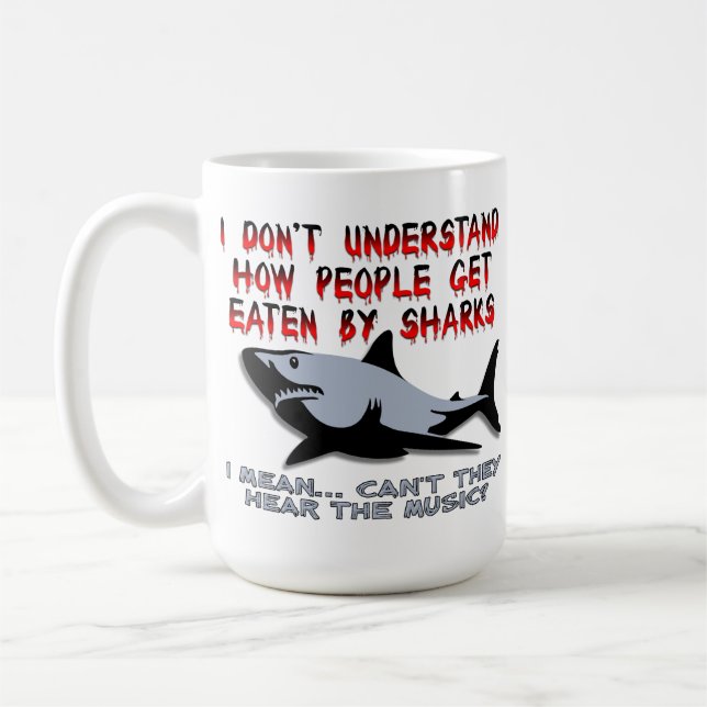 Sharks - Hear The Music Funny Mug (Left)