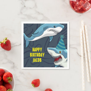 Sharks in Disguise Child Birthday Napkin