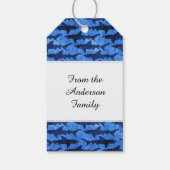 Sharks in the Deep Blue Sea Gift Tags (Back)