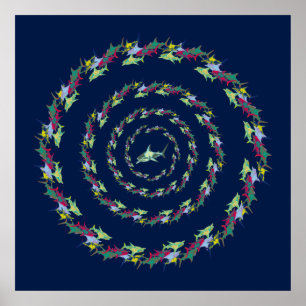 sharks mandala poster