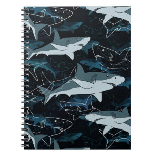 Sharks, marine,sea, fish, predator, animal, jaws, notebook