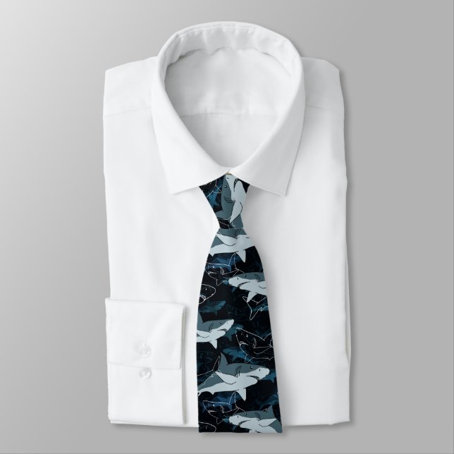 Sharks, marine,sea, fish, predator, animal, jaws,  tie (Tied)