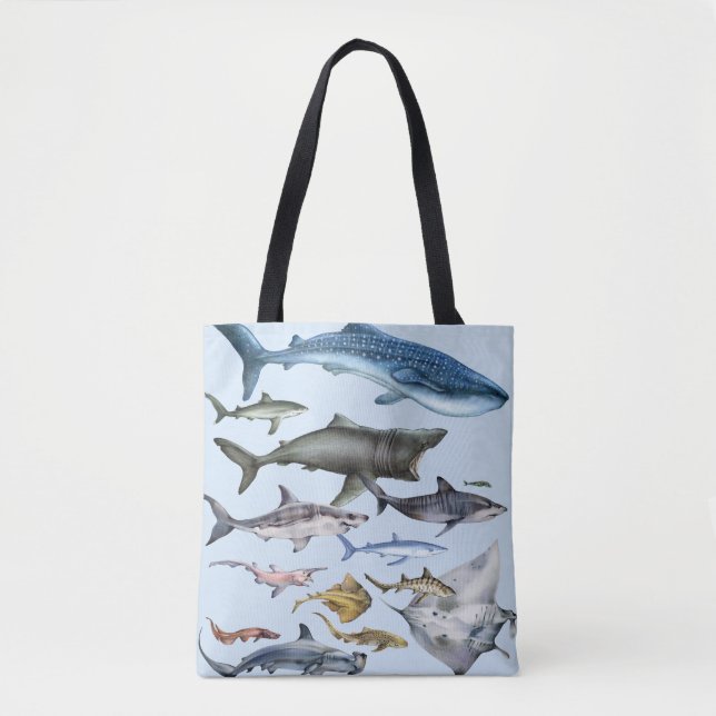 Sharks of the World Tote Bag (Front)
