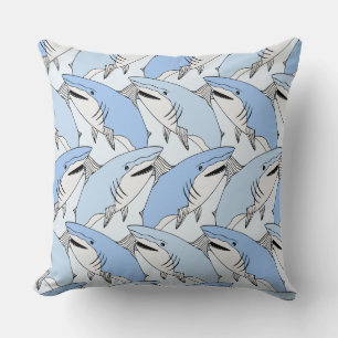 Sharks Pattern throw pillows