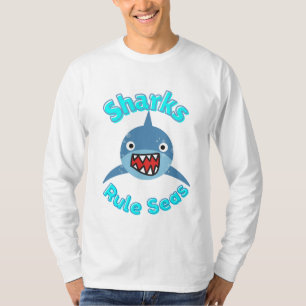 sharks rule the sea , cartoon style T-Shirt