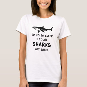 Sharks Shark Fin Fish Sea Ocean Cool Funny Gift T-Shirt