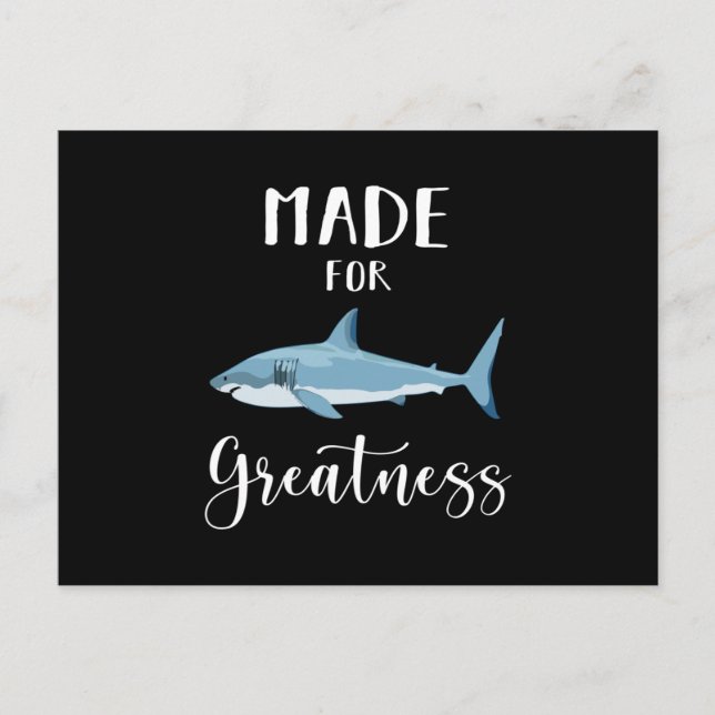 Sharks Shark Ocean Fin Fish Sea Funny Gift Idea Postcard (Front)