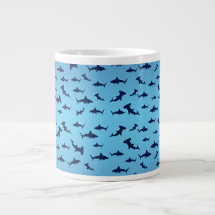 Sharks Sharks and More Sharks Large Coffee Mug