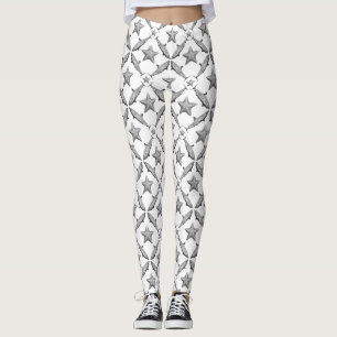 Sharks Starfish Ocean Life Nautical Coastal Leggings