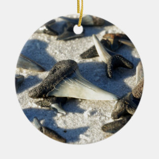 Sharks Teeth from Jax Beach Ceramic Tree Decoration
