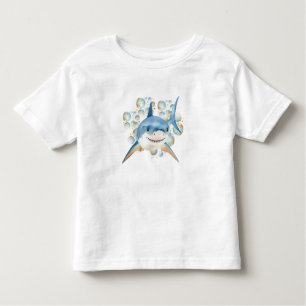 Sharks Underwater Add Name Toddler T-Shirt