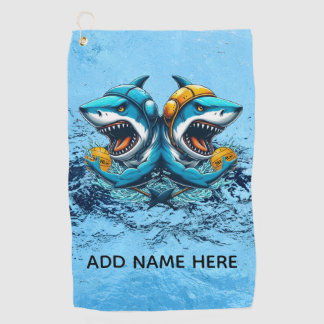 Sharks - Waterpolo small towel with eye for hook