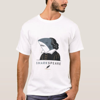 Sharkspear Funny Shakespeare Shark Pun T-Shirt