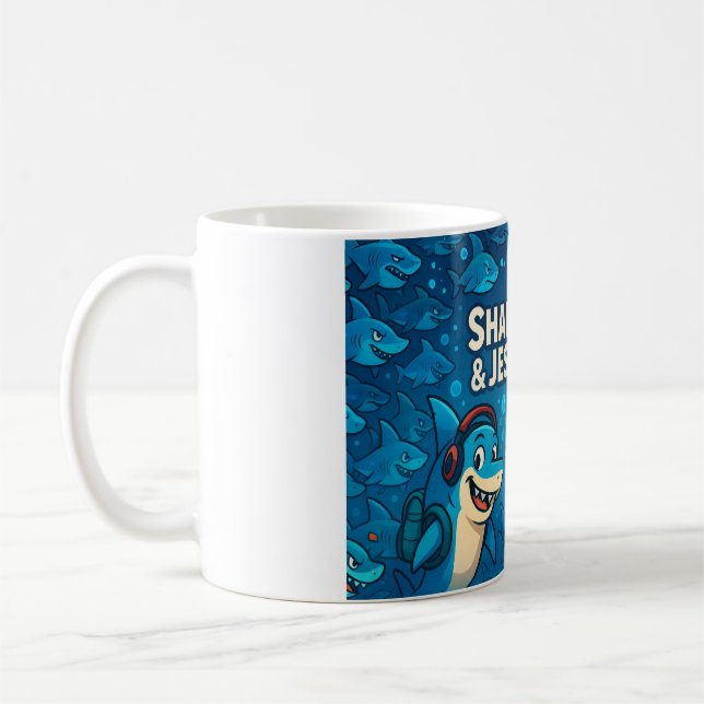 sharky and jesmin mug (Left)